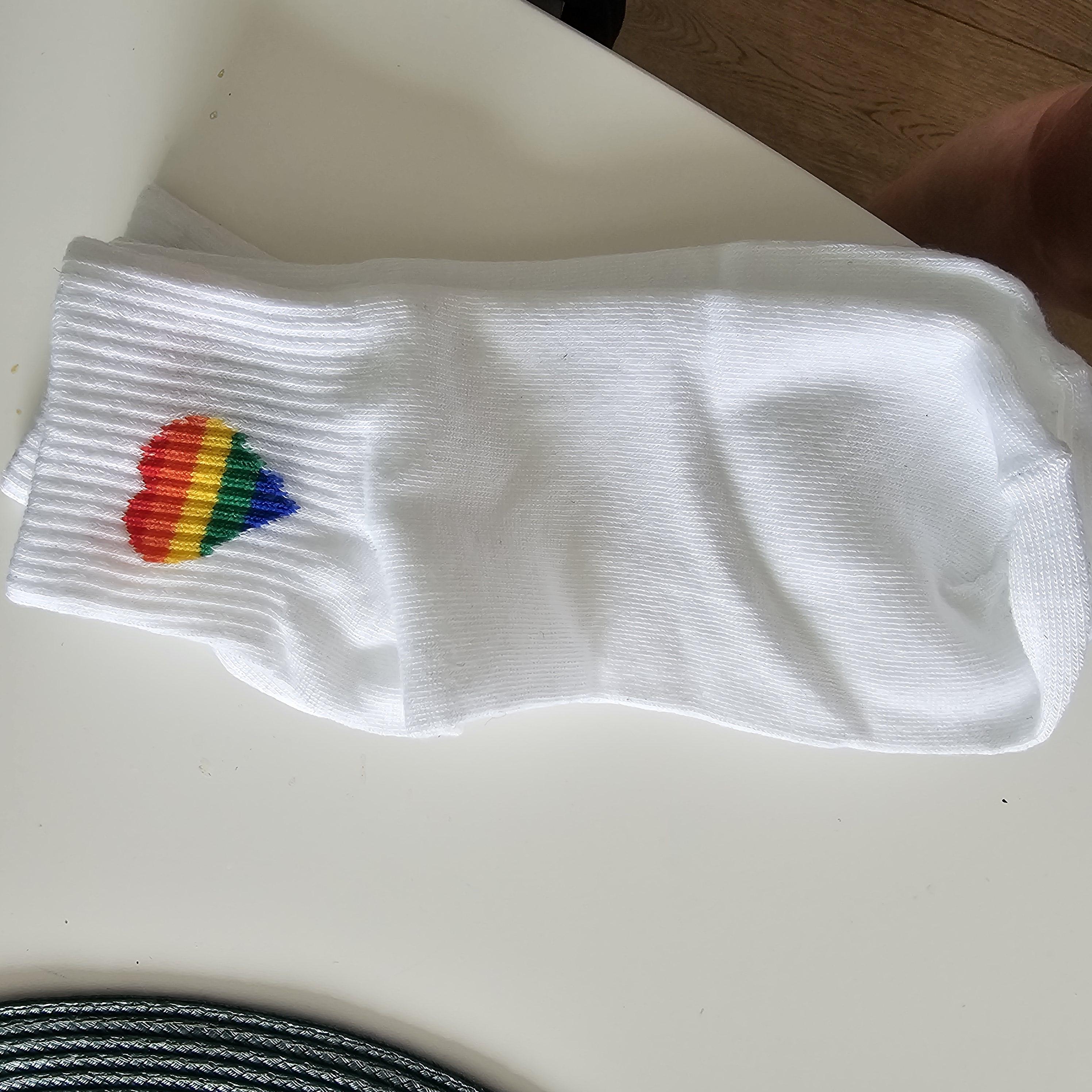 Pride Heart Socks – Hvit