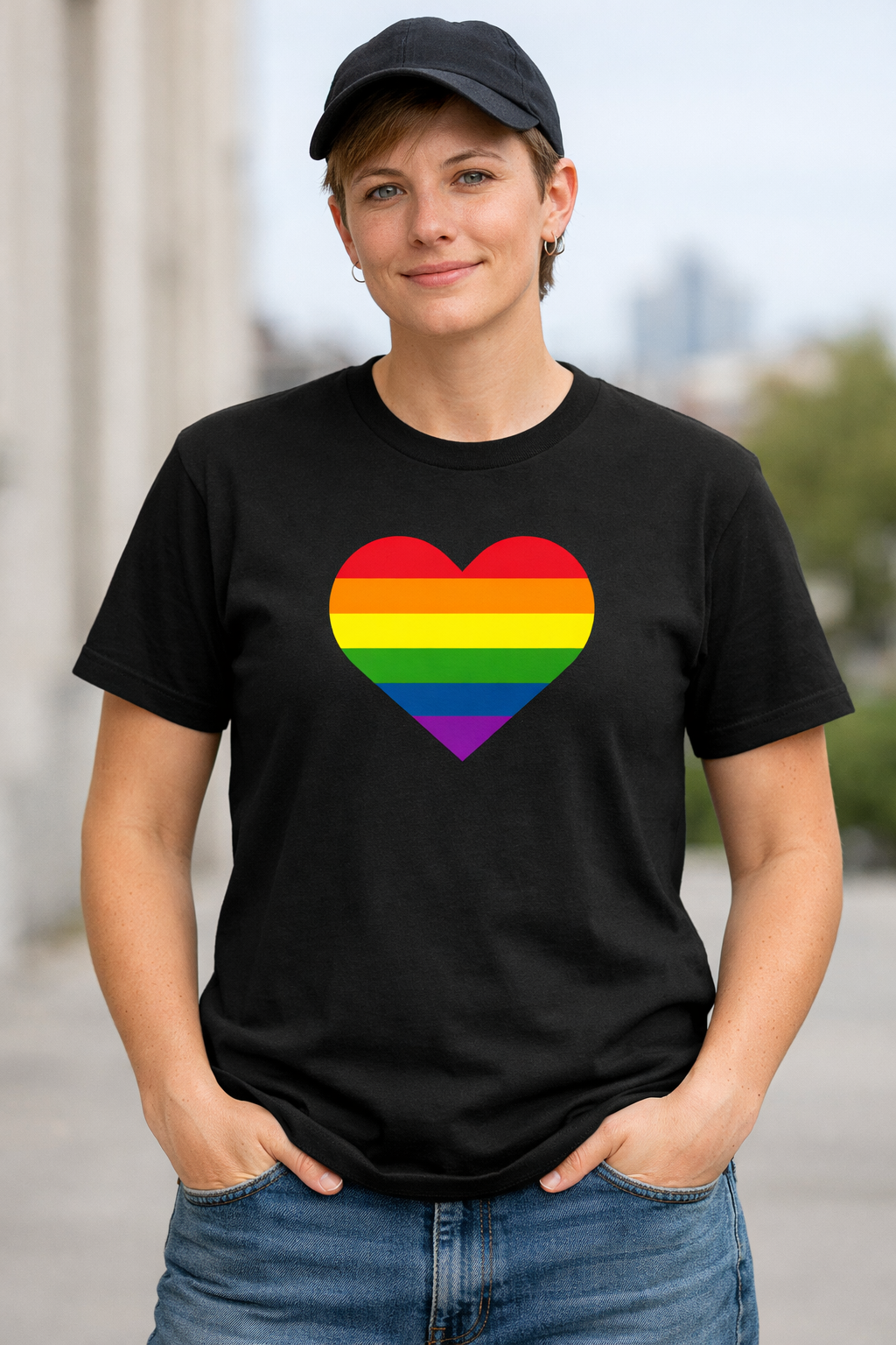 Pride Hjerte T-skjorte