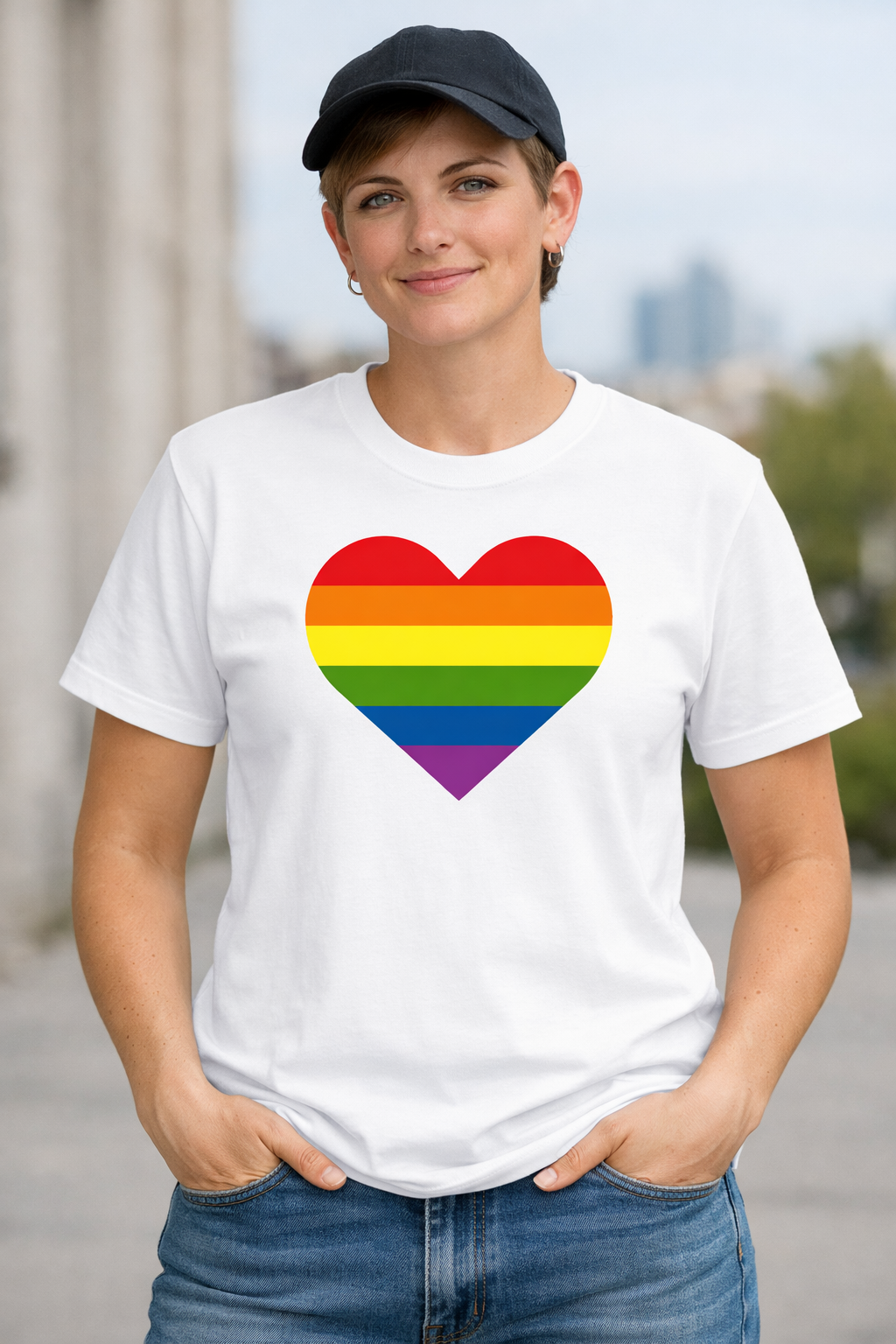 Pride Hjerte T-skjorte