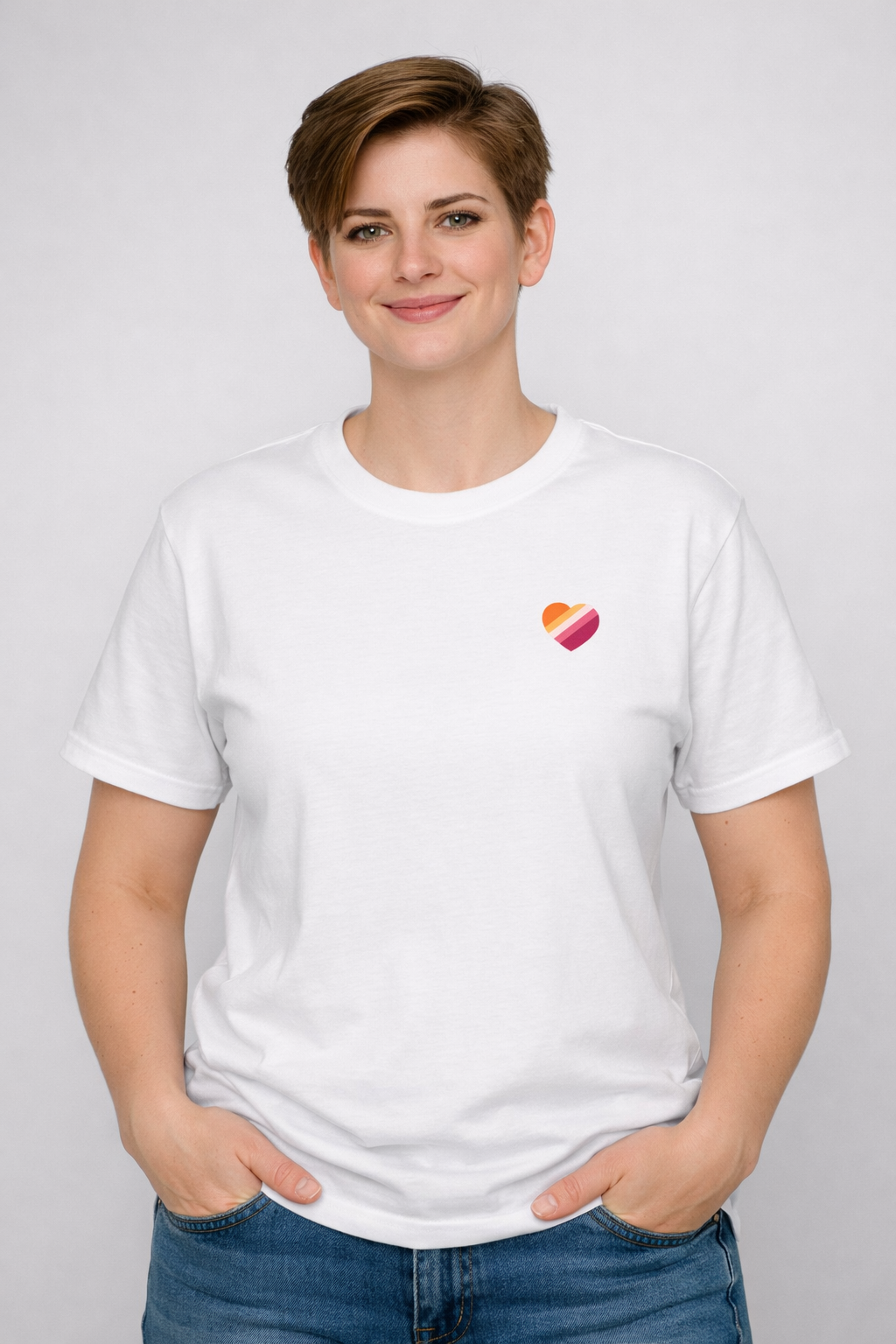 Lesbian Heart T-Shirt – Chest Print