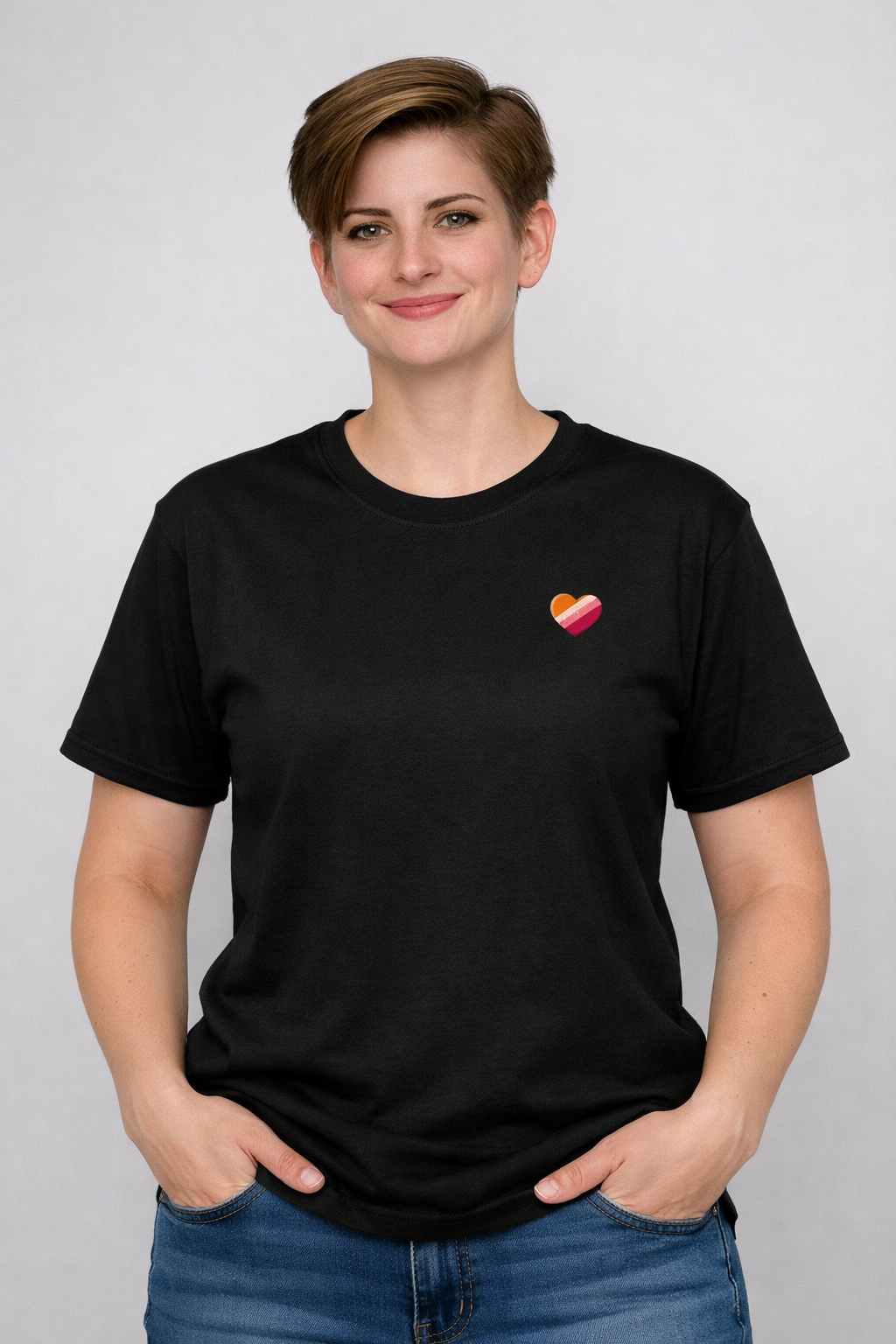 Lesbian Heart T-Shirt – Chest Print