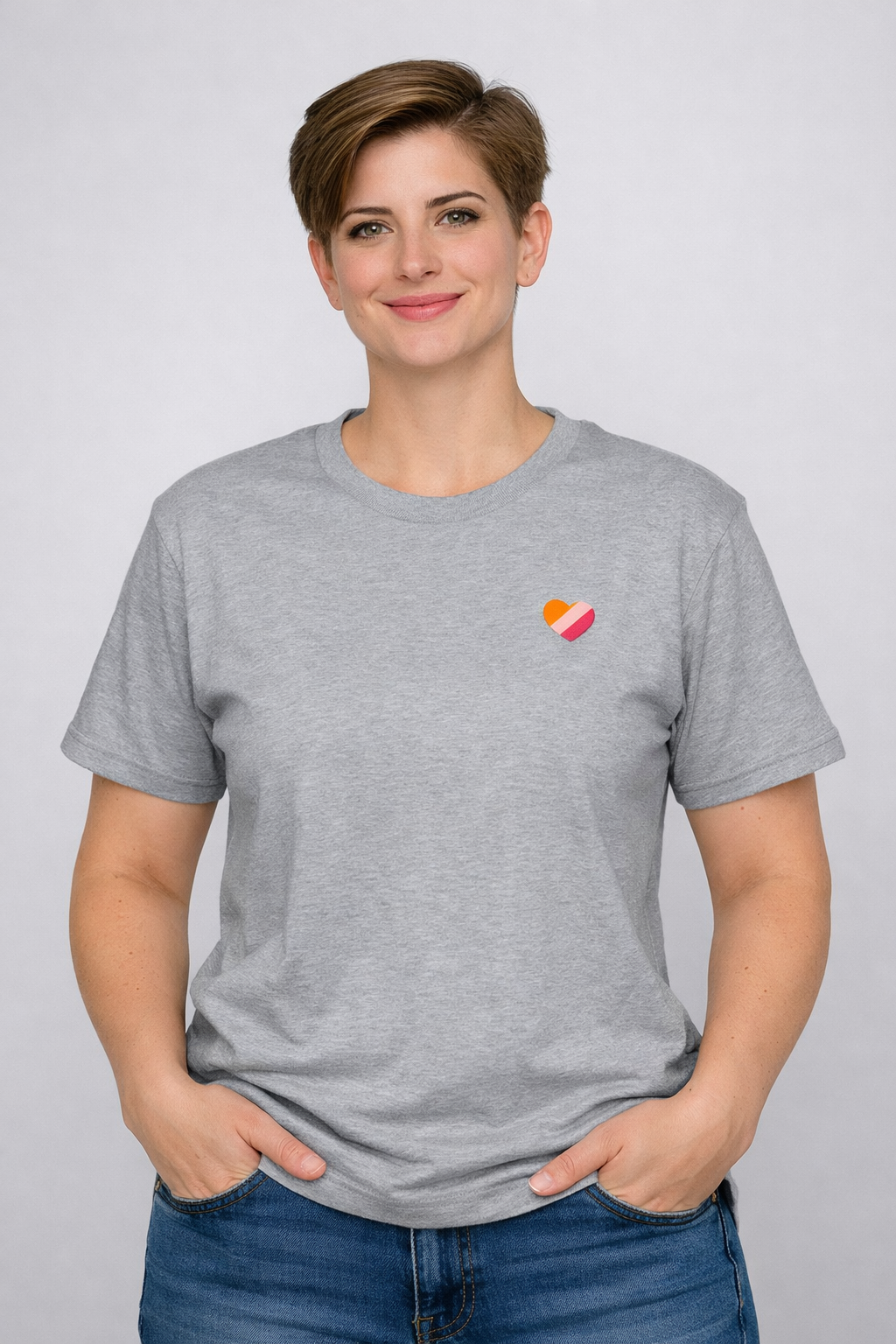 Lesbian Heart T-Shirt – Chest Print