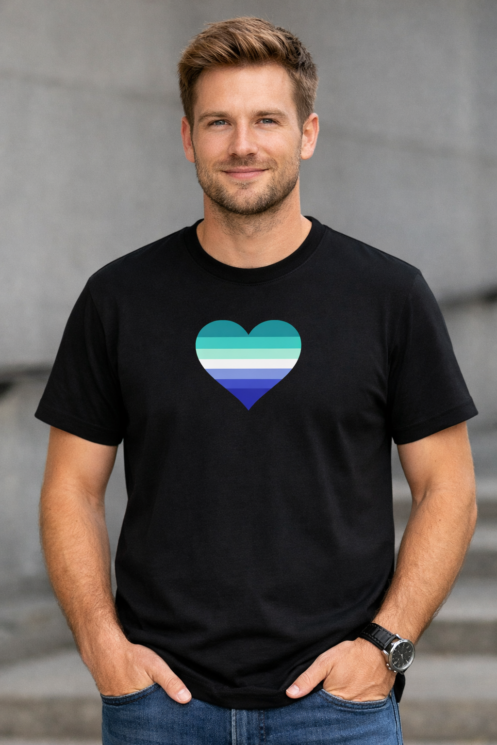Gay Man Heart T-Shirt
