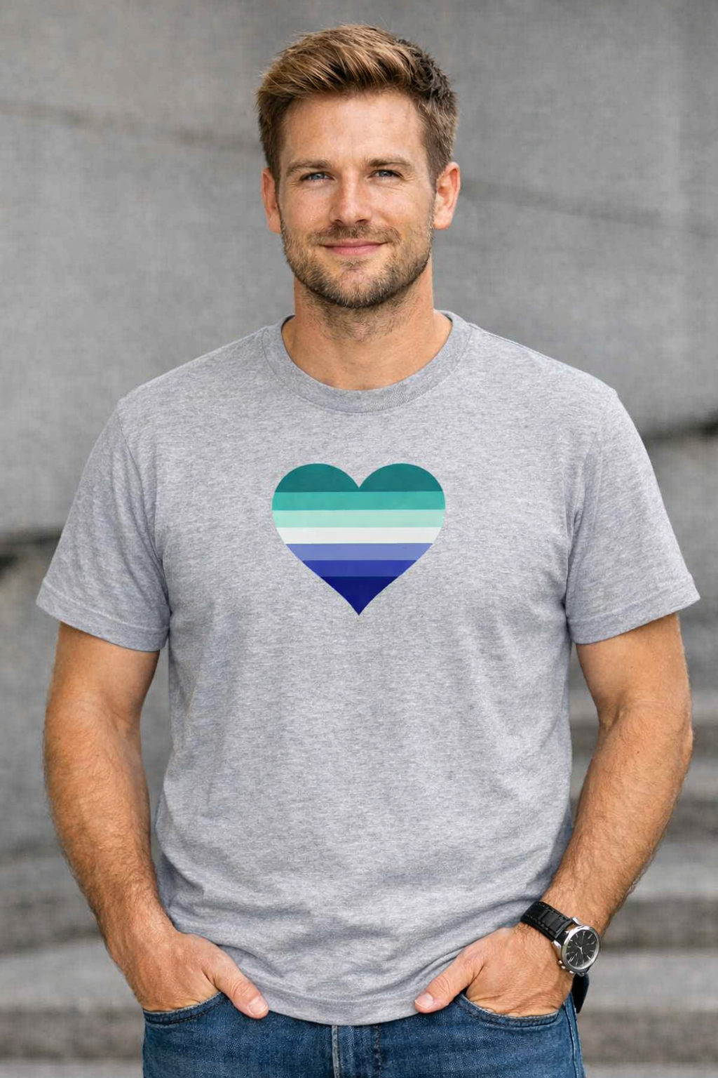 Gay Man Heart T-Shirt