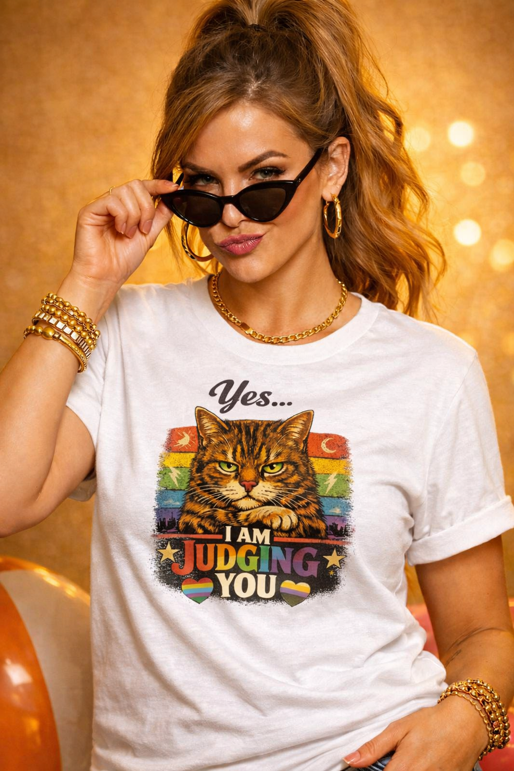 Yes! I'm Judging You T-skjorte