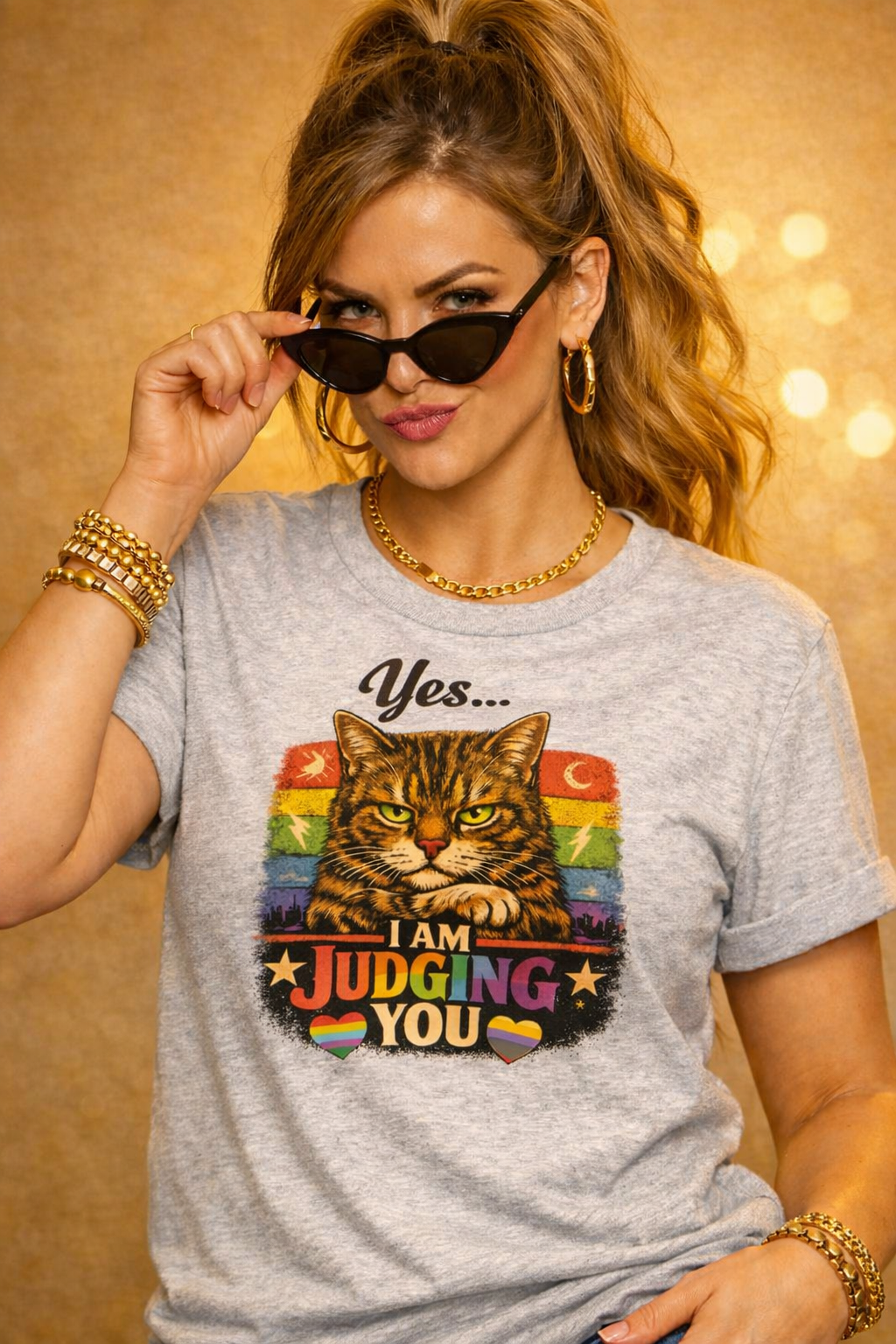 Yes! I'm Judging You T-skjorte