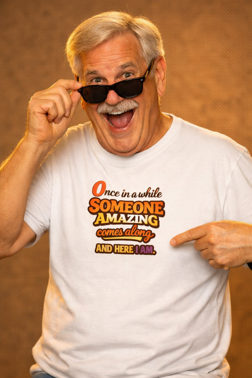 "Once in a while someone amazing comes along" – Retro T-Shirt