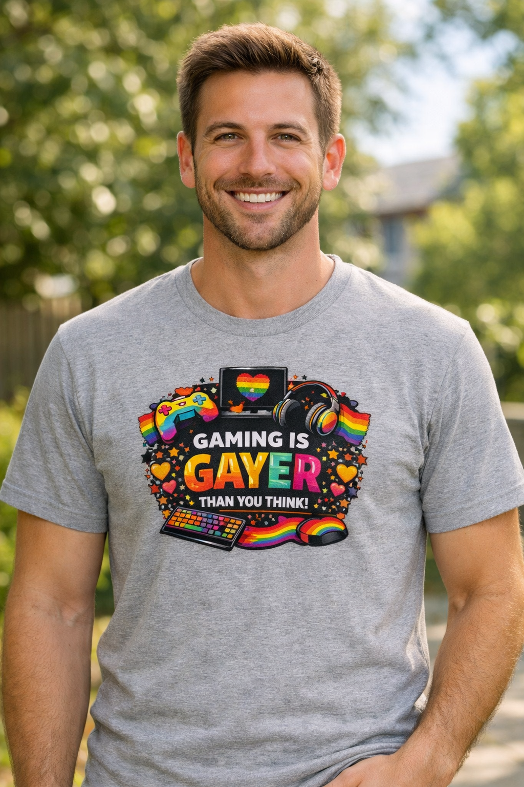 Gaming is Gayer Than You Think — Pride T-skjorte