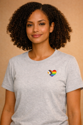 Progressivt Pride-hjerte – T-skjorte