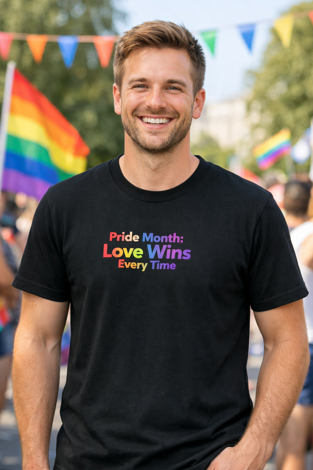 Pride Month: Love Wins Every Time T-skjorte