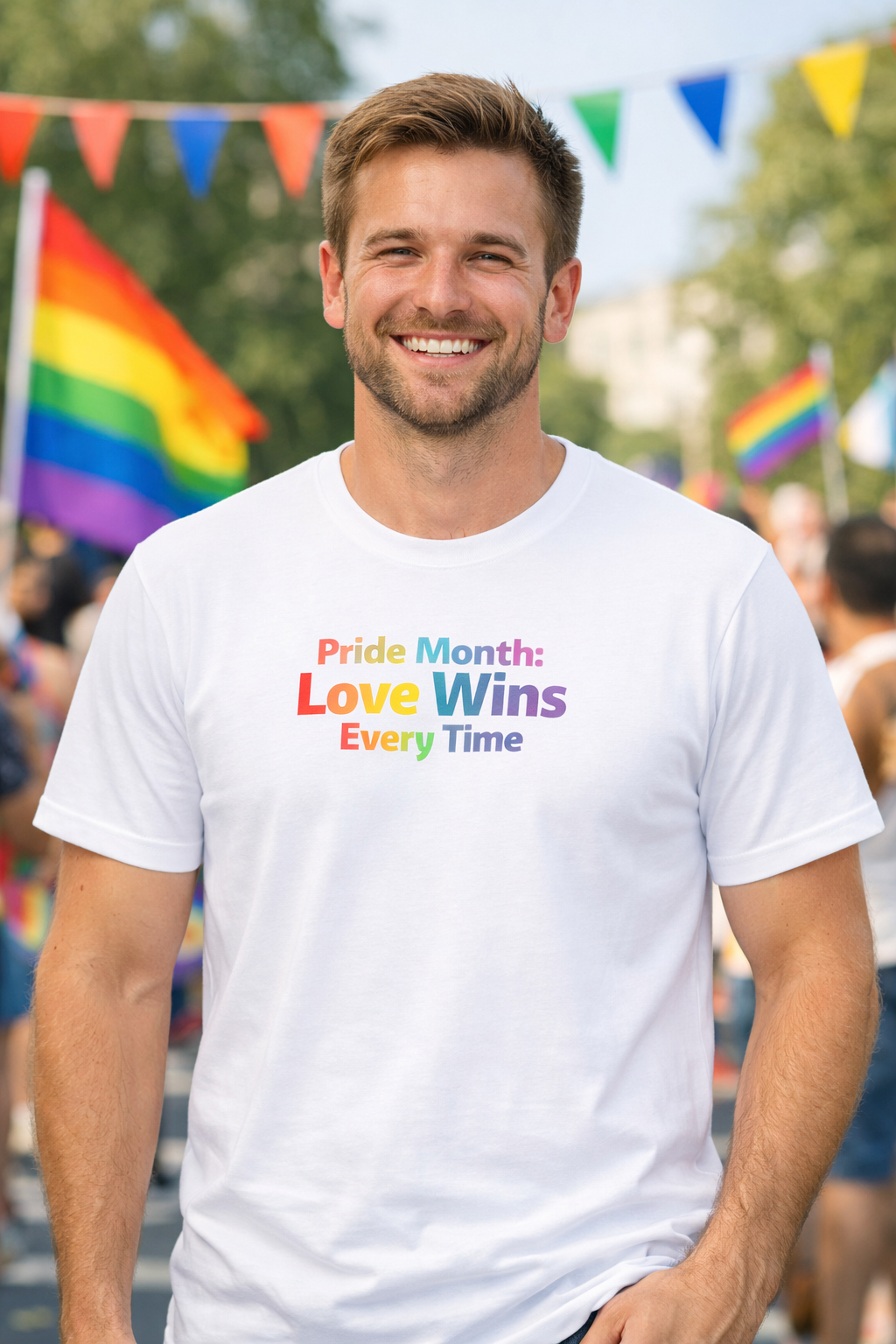 Pride Month: Love Wins Every Time T-skjorte