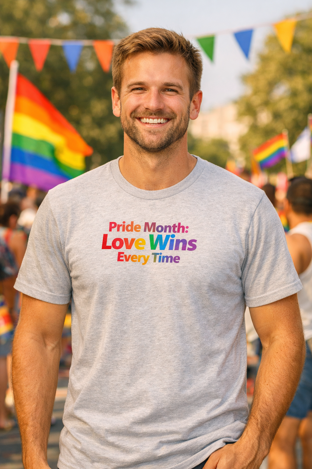 Pride Month: Love Wins Every Time T-skjorte