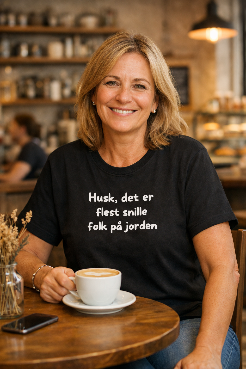 Husk, det er flest snille folk på jorden – T-skjorte