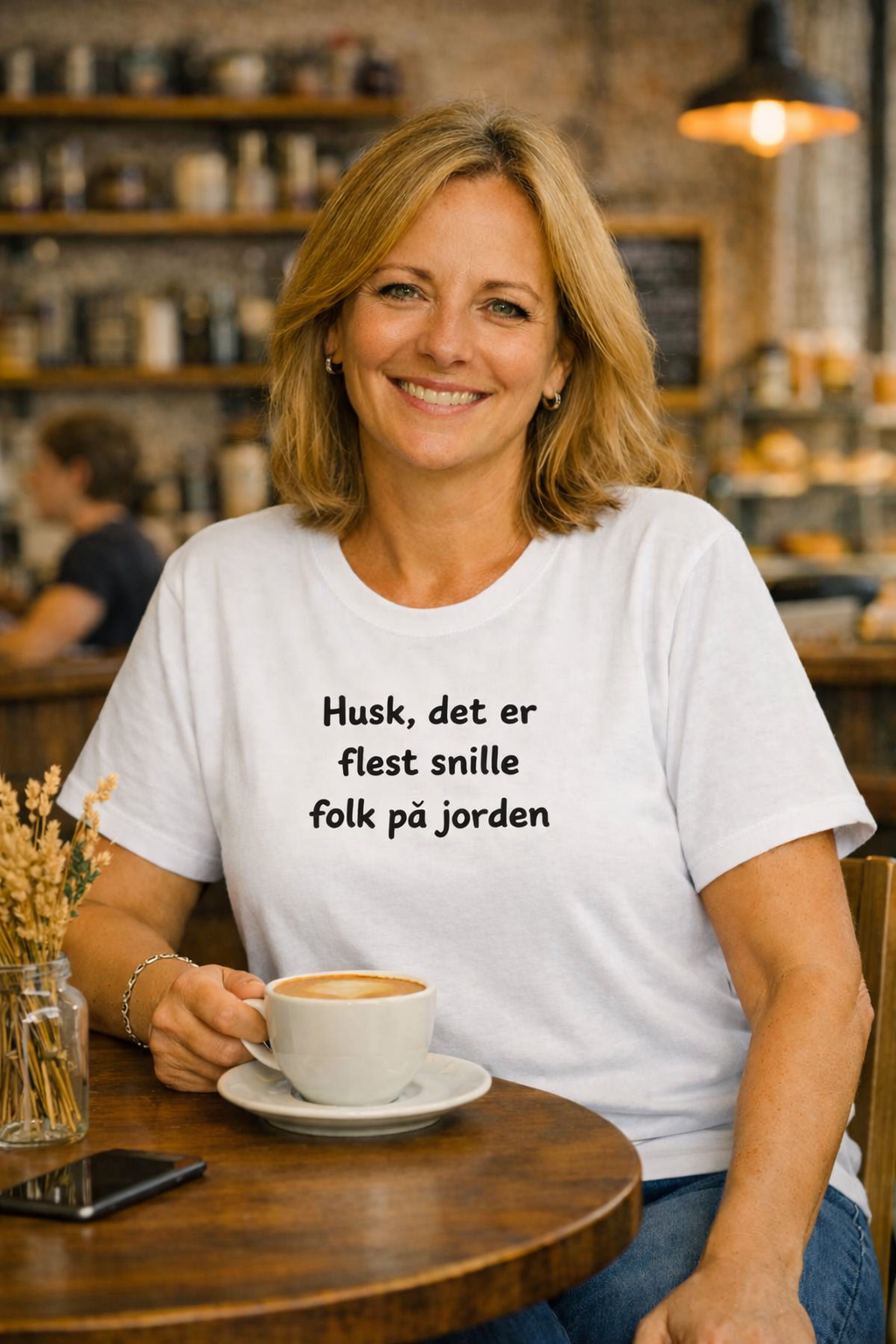 Husk, det er flest snille folk på jorden – T-skjorte