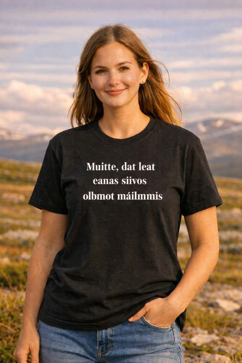 Muitte – T-skjorte med samisk tekst