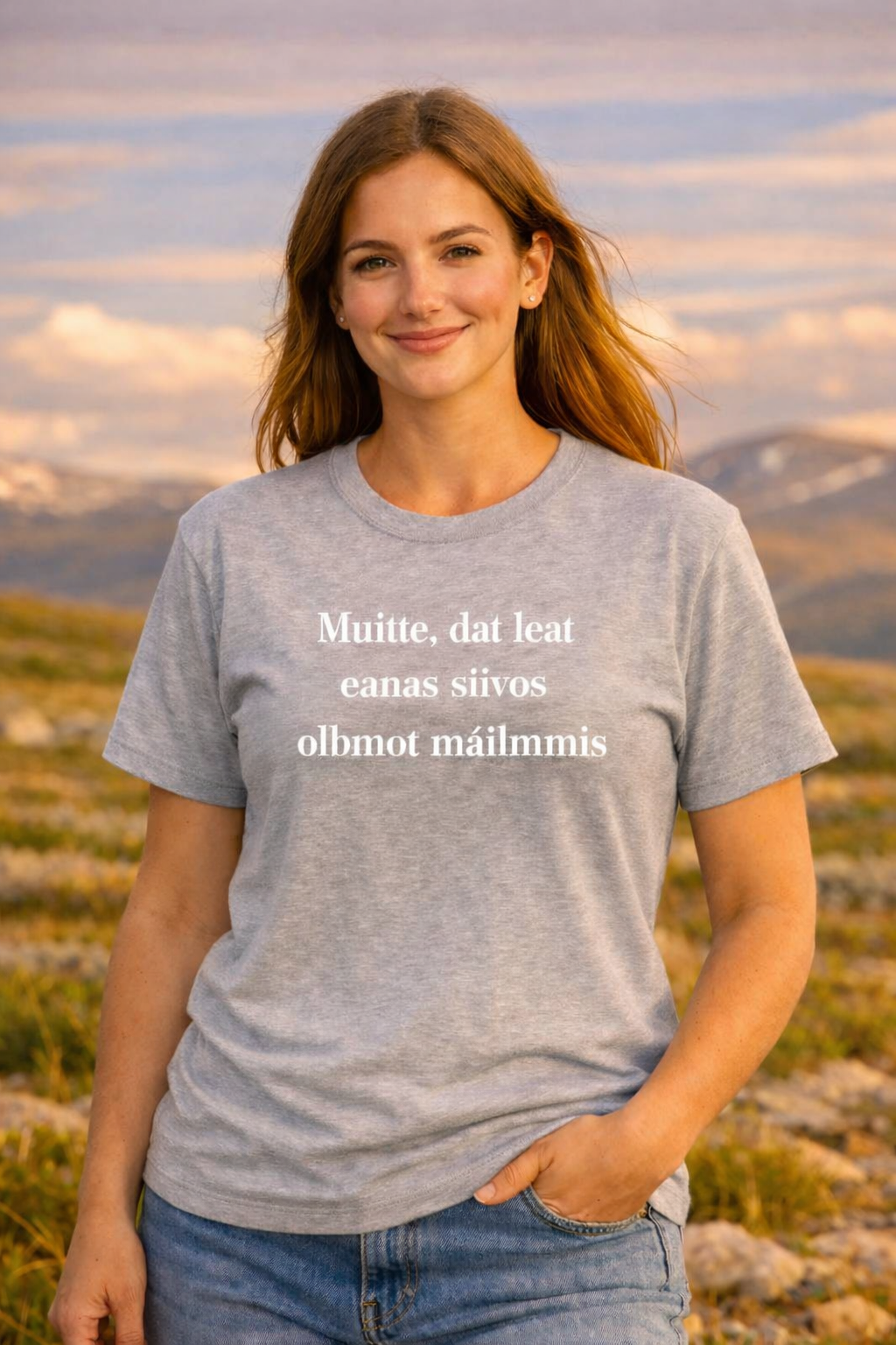 Muitte – T-skjorte med samisk tekst