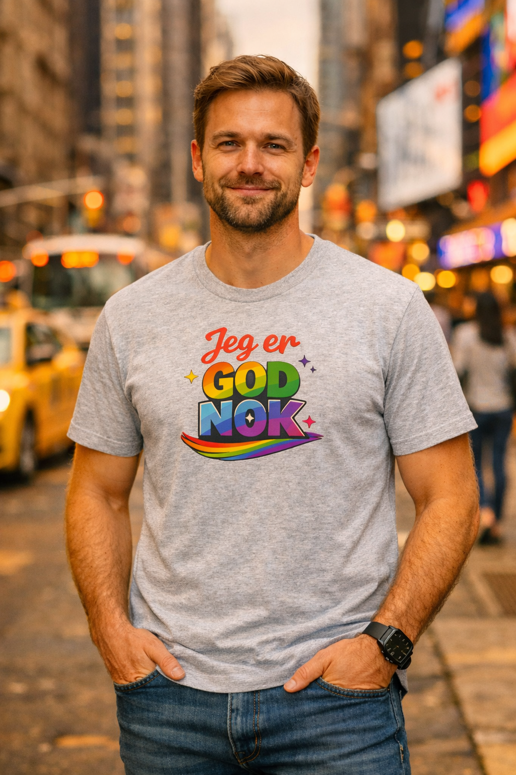 Pride t-skjorte – "Jeg er god nok"