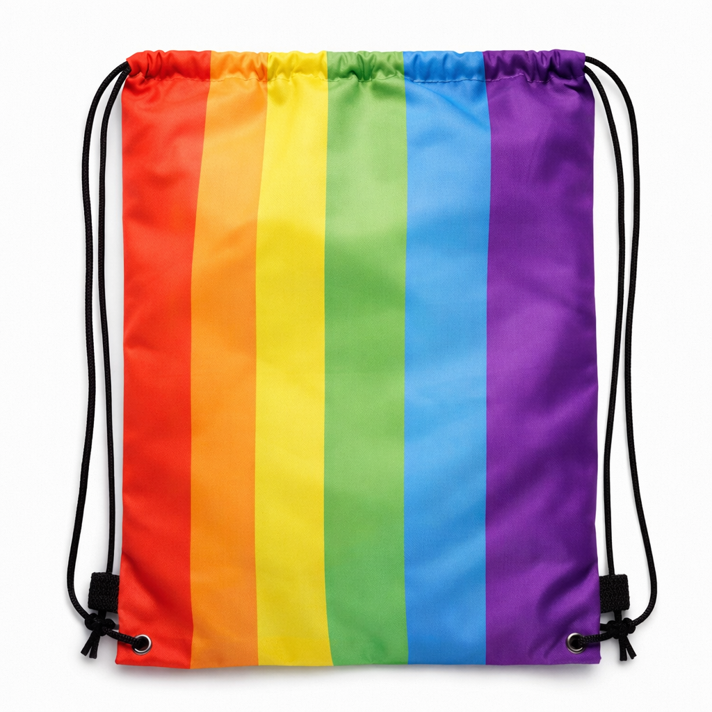 Pride i alle retninger – Gymbag med pridefarger
