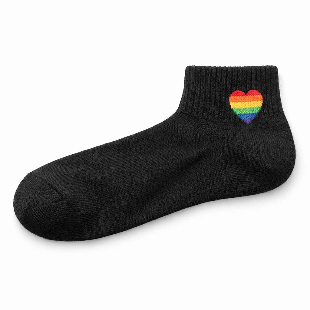 Pride Heart Socks – Sort