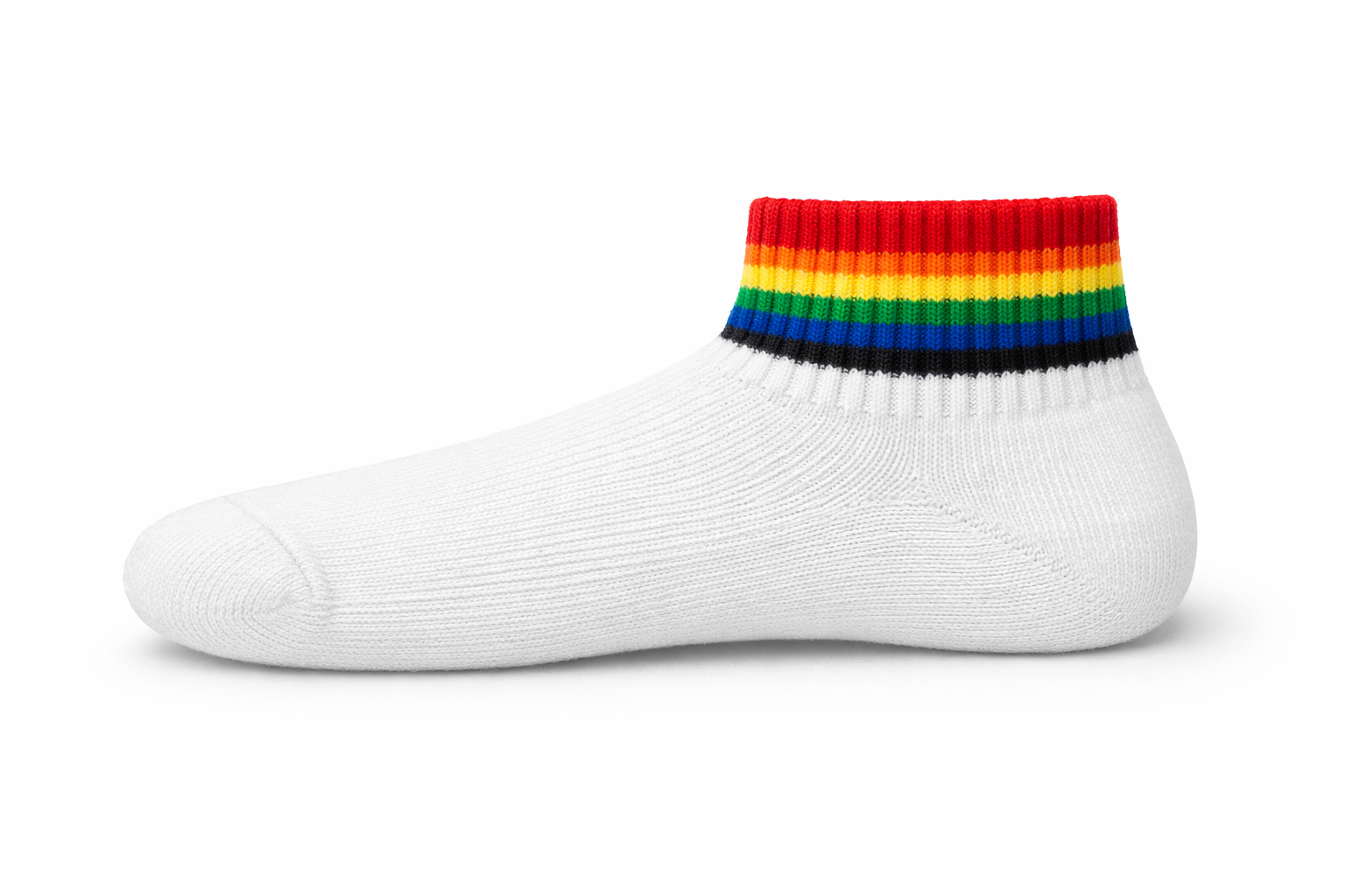 Pride Stripe Socks – Hvit