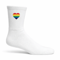 Pride Heart Socks – Hvit