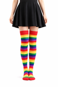 Pride Over-the-Knee Socks – Fargeblokkerte