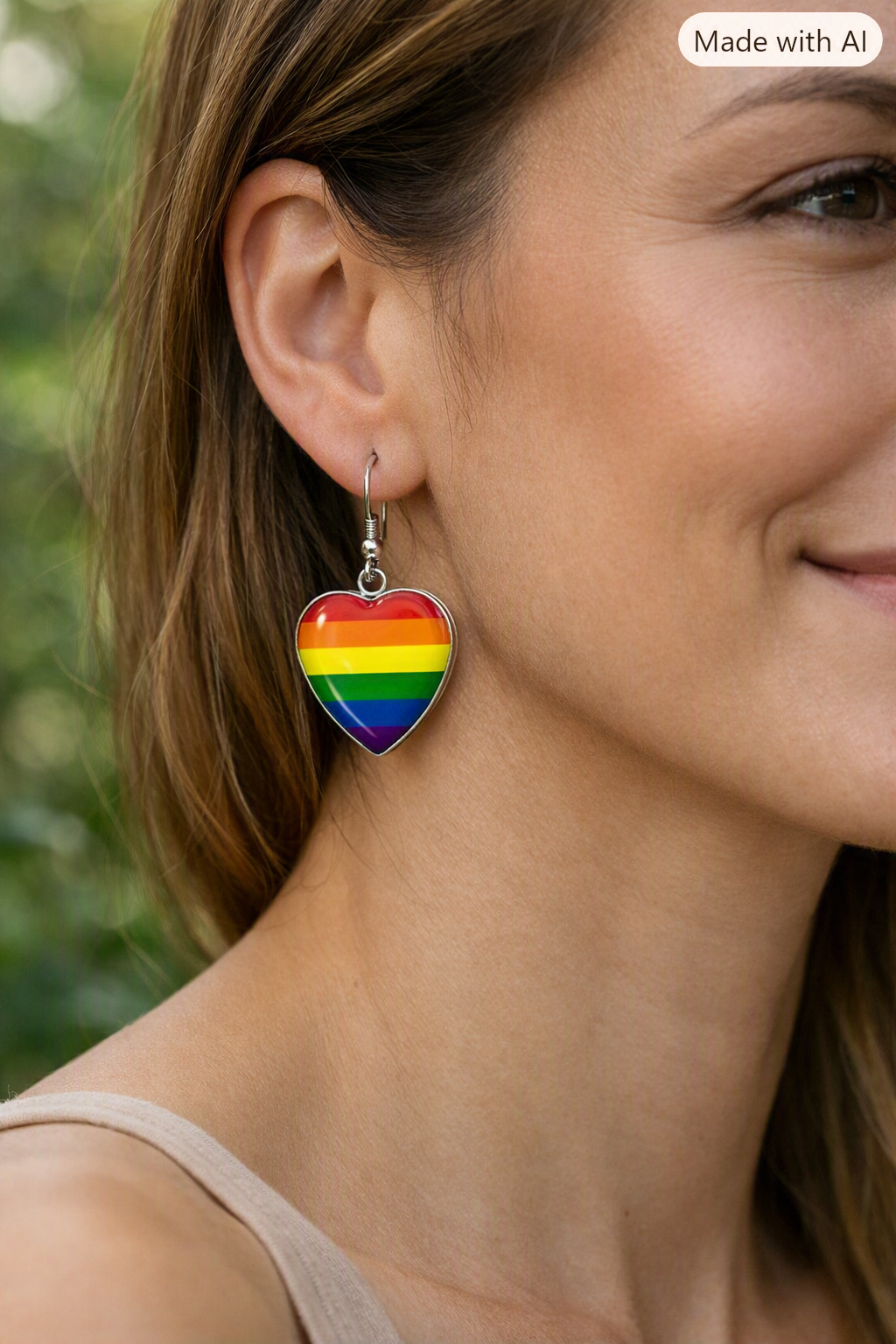 Pride Hjerte Øredobber