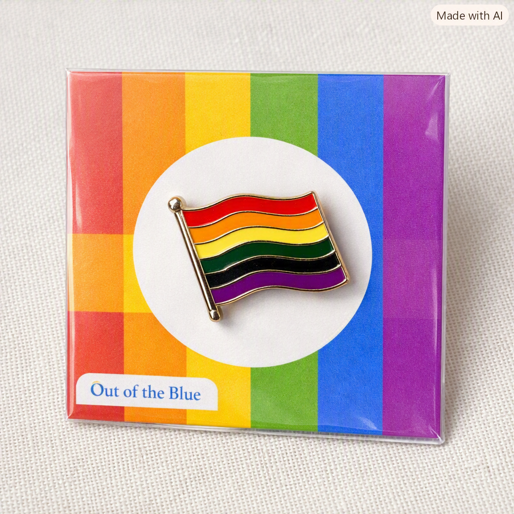 Bølgete pridepin