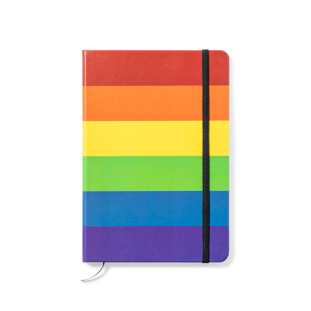 Pride-notatbok i kunstlær